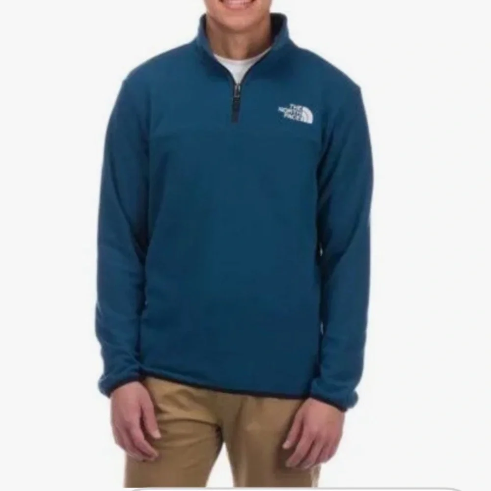 The North Face Men 1/4 Zip Pullover Sweatshirt Size Medium Lightweight Fleece